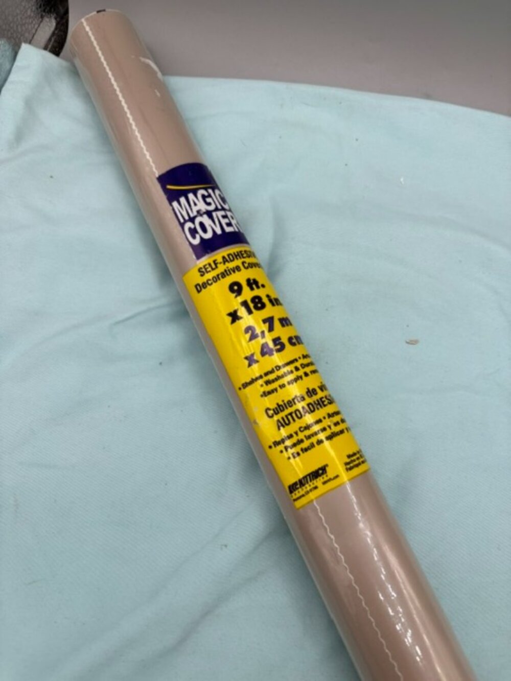 Magic Cover Self-Adhesive 9ft X 18in Decorative Covering.